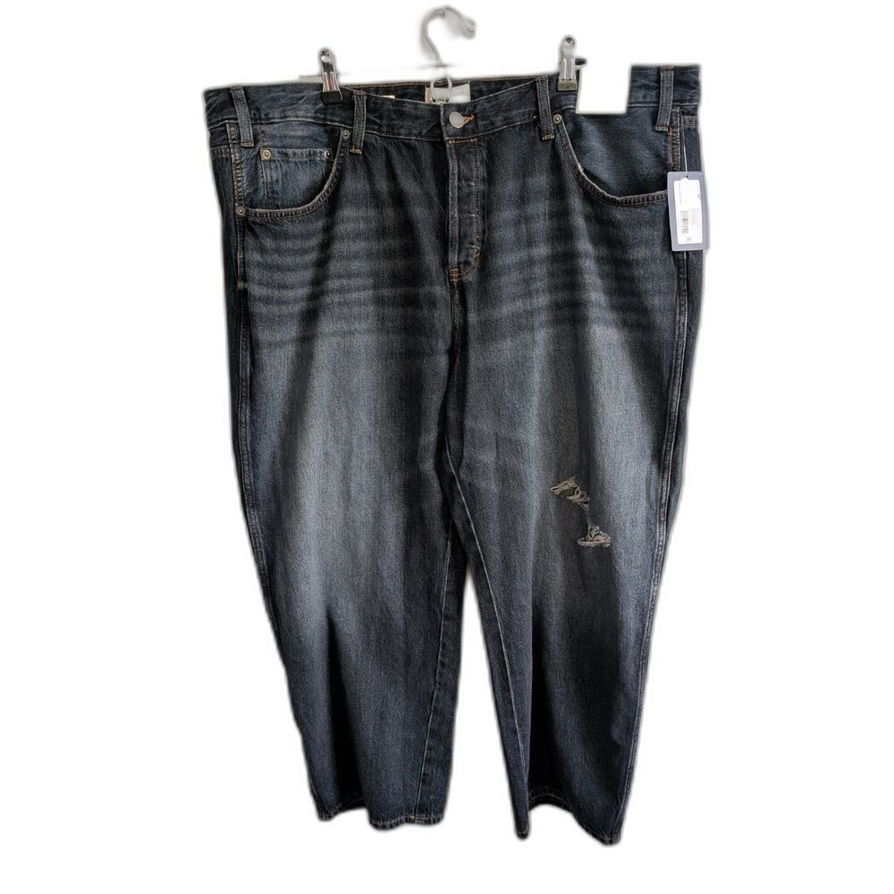 Universal Thread Women's Mid-Rise Boyfriend Jeans Dark Blue Size 20R